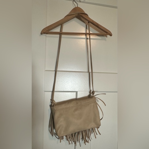 Light Tan Fringe Crossbody Purse - Picture 2 of 4